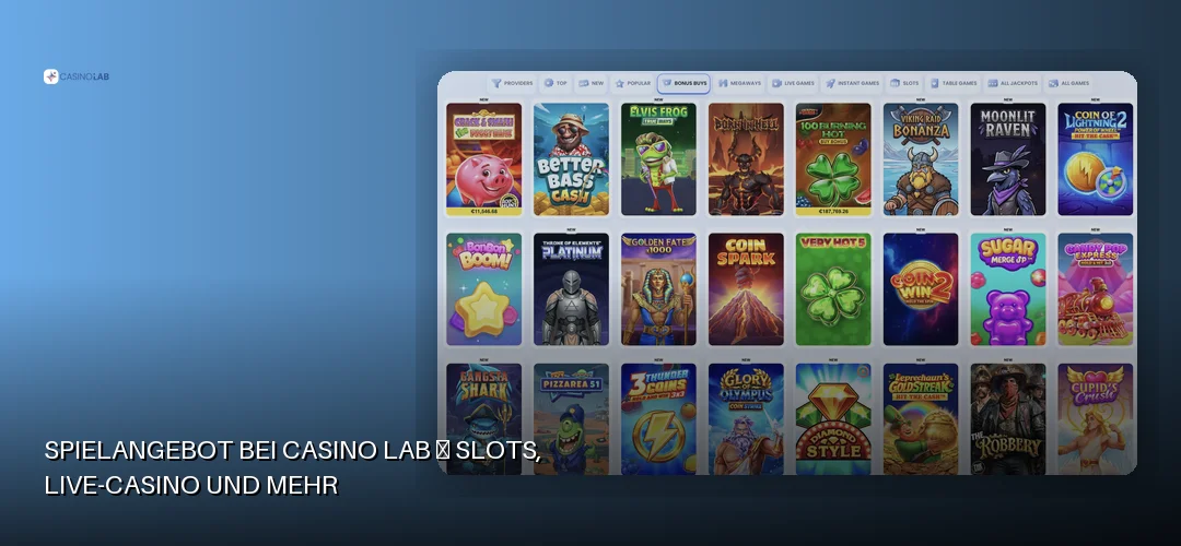 Casino Lab promotional banner